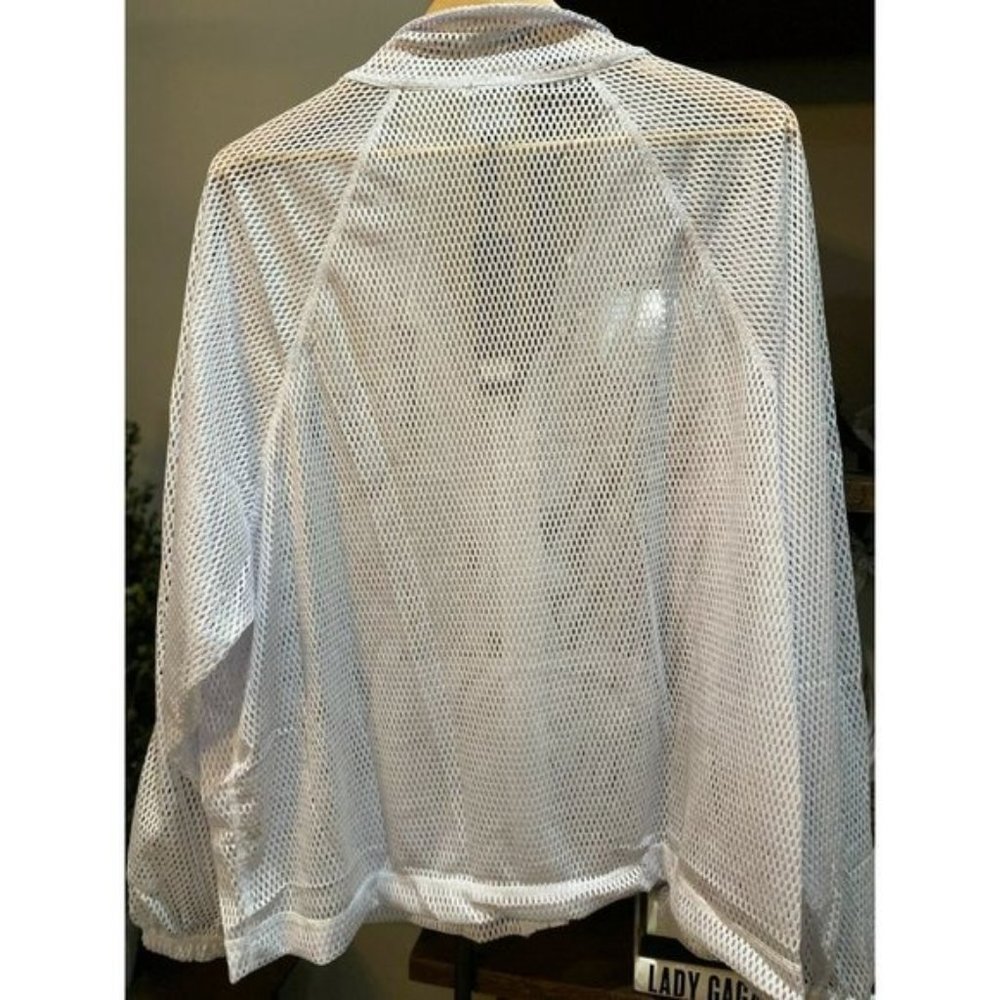 NEW LF The Brand Sheer Mesh Zip Up Track Jacket - Picture 10 of 11